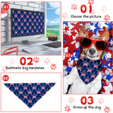 Kacctyen 100 Pieces Dog Bandanas Bulk Plain Blank Heat Transfer Triangle Dog Bibs Washable Adjustable DIY Bandanas Puppy Cat Pets(25.6 x 17.7 x 17.7 Inch)