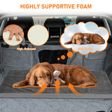 Dog Bed Mat for Car Backseat,Colewin Non-slip Waterproof Car Seat Mat for Dogs&Pets with 2-Inch Thick Foam & Easy Clean Dog Pad Cover Suitable for Travel,Camp,Home,NOT Include Extender(23.5x51in,Grey)