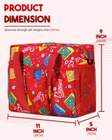 Bingo Bag with Pockets for Bingo Daubers Dabbers Dobbers Red Bingo Bag for Bingo Stuff Supplies Bingo Dauber Bag for Bingo Equipment Bingo Accessories for Women Bingo Prizes for Adults Seniors Elderly