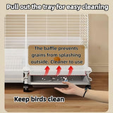 60in Large Flight Bird cage, Equipped with Bird's Nest， Ladder, Swing, Feeder, etc. with Wheels for Easy Outdoor Movement, Suitable for Parrots, Pigeons (Black, 28.4" L x14.2W x 60" H)