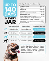Pup Choice Chewable Dog Probiotics – All-in-One PhD-Endorsed Digestive Enzymes, Prebiotics, Turmeric, Omega-3 & Fiber – Gut, Diarrhea, Itchy Skin & Ear Support – All Ages, Made in USA, 140 Beef Chews