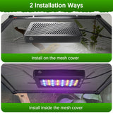 QZQ UVB Light for Reptiles, 24W LED UVA UVB Reptile Lamp with Dimming and 4 Lighting Modes, New Mode 24/7 Timer, Adjustable Brightness, LED Light for Bearded Dragon, Gecko, Tortoise, Lizard