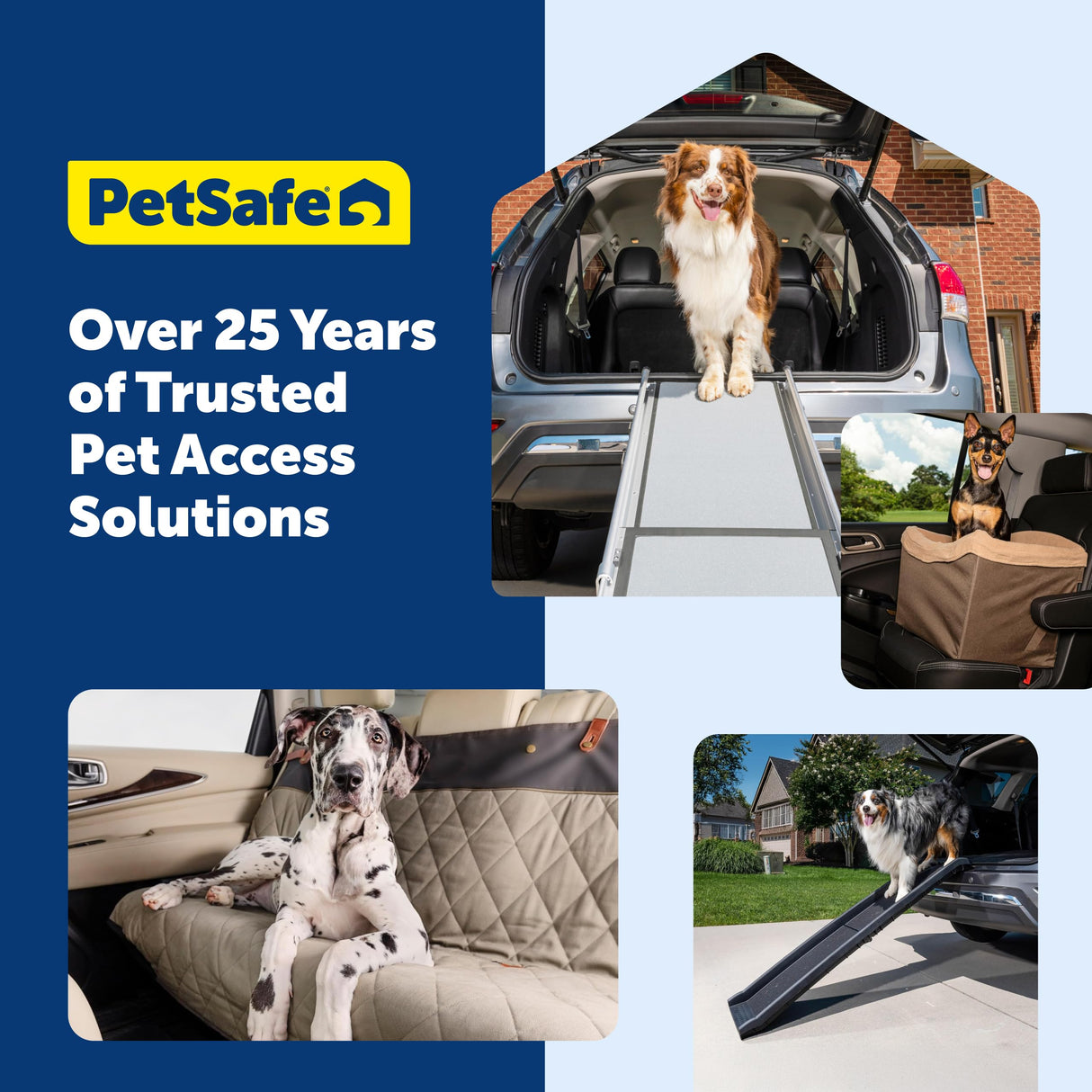 PetSafe Happy Ride Dog Safety Seat - Dedicated Pet Car Seat for Small Dogs - Elevated Booster Seat - Fleece Liner Booster Seat - Machine Washable - Fits Most Cars, Trucks & SUVs