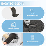 Amyracel Dirt Trapping Door Mat, 48" x 72" Large Absorbent Dog Door Mat for Muddy Paws, Quick Dry Non Slip Chenille Mud Mat for Dogs, Machine Washable Entry Indoor Entryway Rug for Inside Floor