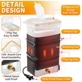 74 oz Heated Rabbit Water Bottle, Large Rabbit Water Dispenser No Drip, Bunny Bottle, Heated Small Animal Drinker for Pets, Rabbits, Guinea Pigs, Hamster, Ferrets, Birds, Mouse, Rats(1 Pack)