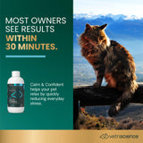 VetriScience Calm & Confident Liquid, Composure Calming and Anxiety Supplement for Dogs and Cats, Reduce Stress and Fear, Ideal for Thunderstorms, Fireworks, Vet & Routine Changes, Unflavored, 8 oz