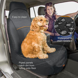 Kurgo Rover Bucket Seat Cover - Waterproof Dog Backseat Cover - Adjustable Strap Seat Cover - Scratch Resistant Protector - Front Seat Guard - Large Storage Pocket