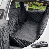 LIFTGO Dog Seat Cover for Tesla Model 3 & Y - Waterproof Back Seat Hammock with Mesh Window & 2 Door Protectors - Scratch & Mud Protection