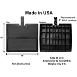 USA Made Otto Step Pet Ramp Step Helps Dogs Get in & Out of Car Van SUV | Portable Lightweight Dog Ramp | Simply Slide into 2 inch Trailer Hitch Receiver | No Tools Needed | Essential Pet Gear |