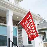 Probsin Trump Vance 2024 Flag 3x5 Ft Double Sided Trump Vance 2024 Take America Back MAGA Flag Party Supplies Yard Signs Hanging Poster for College Room Man Cave Welcome Photo Backdrop (Red)