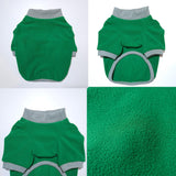 D Doggy Star French Bulldog Clothes for Dogs Super Soft Fleece Basic Sleeves Sweater Fall Winter and Early Spring (XL,B Green FLC)