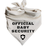 Official Baby Security Dog Bandana Pregnancy Announcement Creamy Oatmeal (Large)