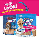 Purina Busy Bone Adult Dog Chew Bone Treats, Original - 10 ct. Pouch