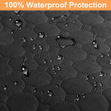 Mancro SUV Cargo Liner for Dogs, Waterproof Dog Seat Cover for SUV with Bumper Flap Protector, Durable Non-Slip Polyester Pet Trunk Cargo Cover for Vehicles, Vans, X-Large (106” L x 54” W)