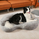 DogTender Orthopedic Memory Foam Dog Bed for Small Dogs - Washable & Waterproof & Removable Cover - Round Calming Dog Bed for Anxiety Relief(35 x 24 x 8 Inch)