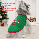 XPUDAC 4 Pack Christmas Dog Shirts Doggy Sleeveless Vest for Small Medium Large Dogs Boy Girl Xmas Puppy Tank Top Tee Shirts Pet Outfit Costume Cat Apparel, Red, Green, Black, 4XL