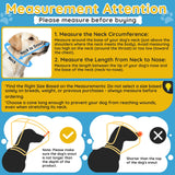 Didopet Dog Cone Collar After Surgery, Extended Dog Recovery Cone to Stop Licking Wounds, Transparent Soft Elizabethan Collar for Large Medium Small Dogs, Adjustable Pet Cone with Elastic Neck Loops