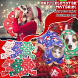Jeere 6 Pcs Dog Pajamas, Dog Holiday Pajamas Jumpsuit for Small Medium Boy Girl Puppy Winter Pet Clothes(Christmas,M)