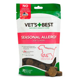 Vet's Best Seasonal Allergy Soft Chew Dog Supplements, Soothes Dogs Skin Irritation Due to Seasonal Allergies, 30 Day Supply
