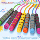 Adjustable Soft Skipping Rope - Toddler Jump Rope With Skin-Friendly Foam Handles For Kids, Boys, Girls, Women, Men - Exercise Activity, Outdoor Fitness