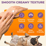 Tetesol Dog Itchy Skin Relief Cream Hot Spot Treatment, Dogs Balm Rapid Healing Dry Itchy Skin with Colloidal Oatmeal Manuka Honey- 100g Lotion with Applicator