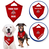 Pets First NCAA Ohio State Buckeyes Personalized Tie Bandana for Dogs & Cats, Size Large/X-Large. Custom Dog Bandana Scarf Bib for Pet Cat Dog. The Ultimate Game-Day & Party Customizable Bandana