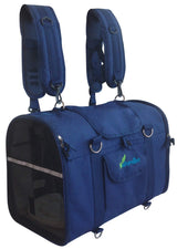 6-in-1 Sturdy Pet Carrier Backpack, Front Pack, Shoulder Bag, Pet Hand Bag, Car Seat Crate, Soft-Sided pet Carrier, Small Dog & Cat Travel Carrier, Size Medium for Pets 14-16" Long