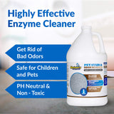 Sheiner's Pet Urine Enzyme Cleaner & Pet Stain & Odor Remover, Advanced Enzymatic Cleaner Solution for Carpets, Rugs, Upholstery & Multi-Surfaces, Safe for Pets & Kids. (128 oz)