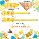 40 Pcs Easter Dog Bow Ties Set 26 Easter Gifts Pet Bowties 10 Pet Ties 4 Puppy Bandanas Dog Grooming Accessories for Bunny Cat Puppy (Egg Style)
