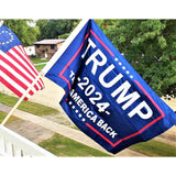 Homissor Trump Flag Made in USA 2024 Trump Flags 3x5 Outdoor Double Sided Donald Trump 2024 Take America Back for Outside