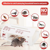 LULUCATCH Sticky Mouse Traps, 48 Pack Pre-baited Glue Traps, Foldable Bulk Non-Toxic Indoor Mouse Glue Boards for Insects, Snake, Lizard, & Spider, Pet Child Safe & Easy to Use Pest Control