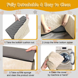Dog Car Seat for Small/Medium Dogs, Memory Foam Dog Booster Seat, Travel Safety Per Car Seat with Washable Removable Cover, Storage Pockets for Dogs up to 35 lbs (White, Small)