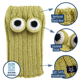 Zoo Snoods Frog Costume - Knit Dog Snood Ear Wrap for Pets, Warm Neck Cover for Halloween and Winter (Medium)
