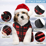 Weewooday 4 Pieces Winter Fabric Dog Sweaters with Leash Ring Soft Fleece Vest Pullover Pet Jacket Warm Dog Clothes Coats for Pet Puppy Cats Chihuahua(XXXL(Neck:17.7-18.9” Chest:25.6-26.8”))