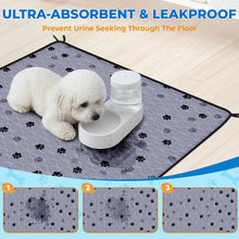 Load image into Gallery viewer, Fostanfly Washable Pee Pads for Dogs, 2 Pack Large 36"x41" Ultra-Absorbent and Leak-Proof Non-Slip Reusable Potty Training Pads for Dogs, Cats, Puppy, Potty Training of Add 8 Lanyards
