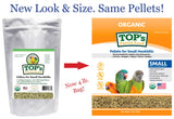 TOP's Parrot Food Bird Pellets for Small Hookbills - Non-GMO, Peanut Soy & Corn Free, USDA Organic Certified (4lbs)