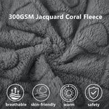 gogobunny 300GSM Coral Fleece Heart Checkered Blanket, Ultra Soft Warm Fluffy Throw for Baby Pet, Cozy Washable Blanket for Crib Couch Toddler Cats Small Dogs (Anthracite, 50x60)