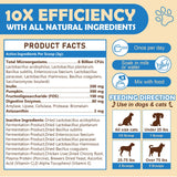 Probiotic Powder for Dogs with Pumpkin, Prebiotics & Digestive Enzymes, 6 Billion CFUs Dog Probiotics for Digestive Health, Diarrhea & Itchy Skin Relief, Chicken Flavor, 90 Scoops