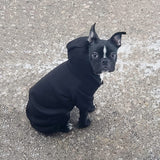 LifeWheel Hoodie, Pet Jumpsuit Fleece Sweatshirt Buttons, Clothes, LifeWheel Cold Weather Coats, Pajamas, Winter Warm Cotton Puppy Hoodie 4 Legs Small Medium Large Dogs Cats Boy Girl Black + Pink