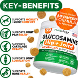 Petsology Glucosamine for Dogs - Hip and Joint Supplement for Dogs - 170 Mobility Chews - Glucosamine Chondroitin - MSM - Turmeric - Joint Pain Relief - Advanced Support for Dog Health - Made in USA