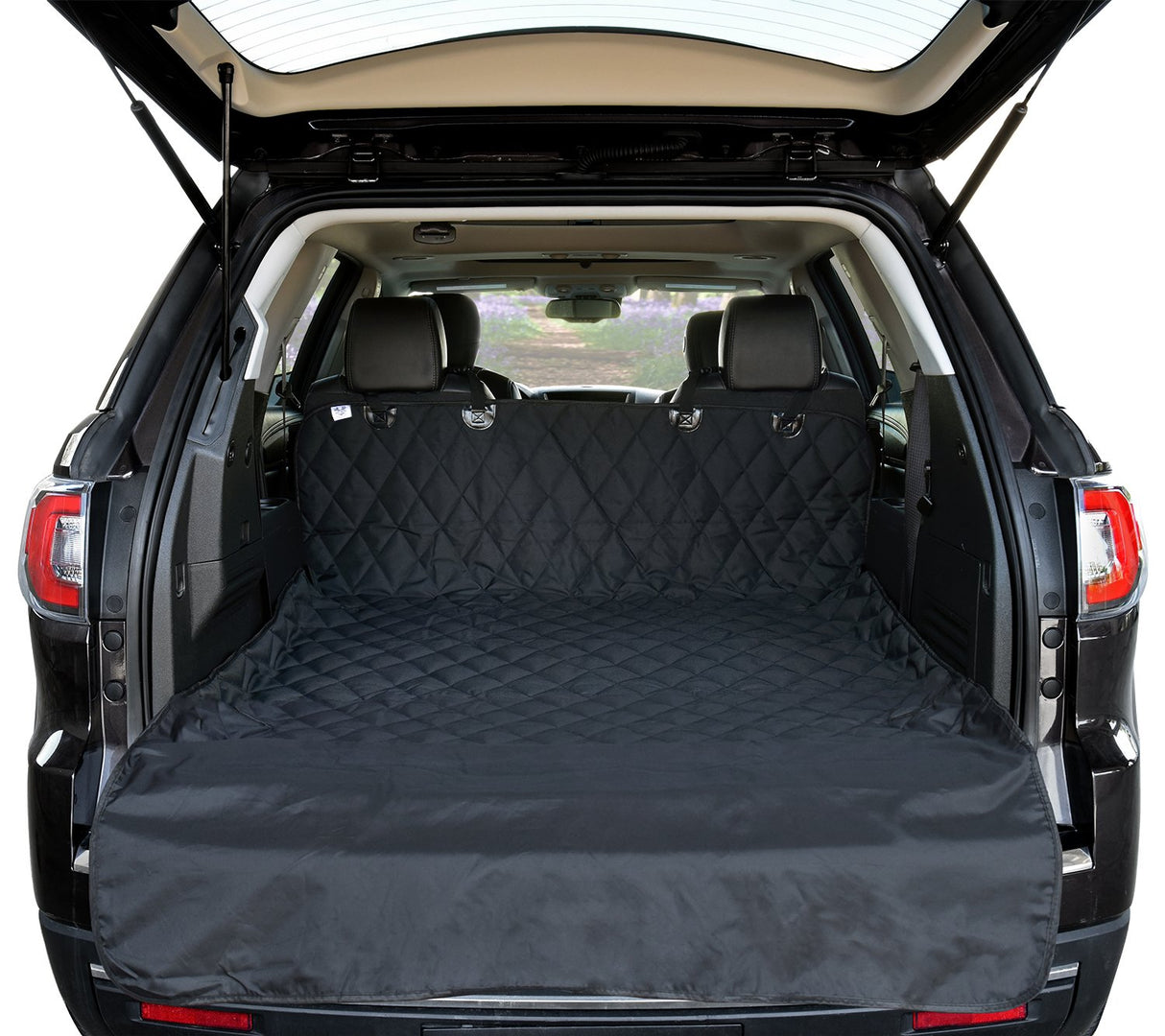 Arf Pets SUV Dog Cargo Liner Cover for SUVs and Cars, Waterproof Material, Non Slip Backing, Extra Bumper Flap Protector, Large Size - Universal Fit