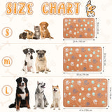 Hahafelt 20 Pcs Dog Blankets for Small Dogs 24 x 16 Inches Puppy Blankets with Paw Print Soft Fluffy Fleece Pet Sleep Mat Flannel Throw Washable for Small Dogs Puppy Cats, 10 Styles