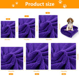 Waterproof Purple Dog Blanket for Couches Beds Covers Reversible Calming Pet Blankets for Large Dogs Puppy Cats Leakproof Sofa Couch Washable Cover Cat Fluffy Fleece Pet Cover for Warm-XL-85x57in