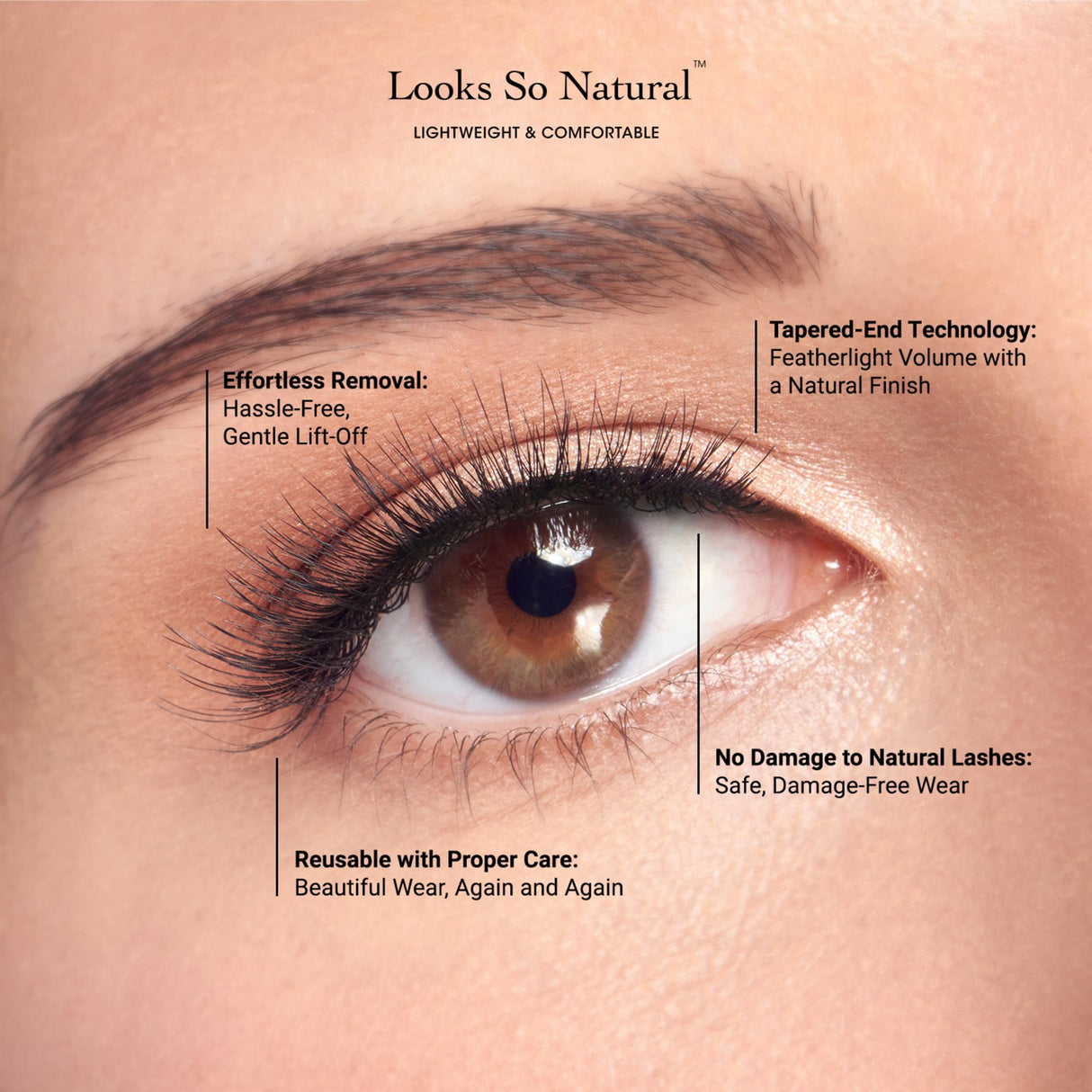 So Wispy, False Eyelashes, '', 12mm, Includes 5 Pairs Of Lashes, Easy to Apply, Reusable Lash Clusters