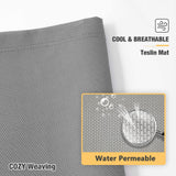 Veehoo Chew Proof Elevated Dog Bed - Cooling Raised Pet Cot - Silver Aluminum Frame and Durable Textilene Mesh Fabric, Unique Designed No-Slip Feet for Indoor or Outdoor Use, Grey, X-Large, CWC2003