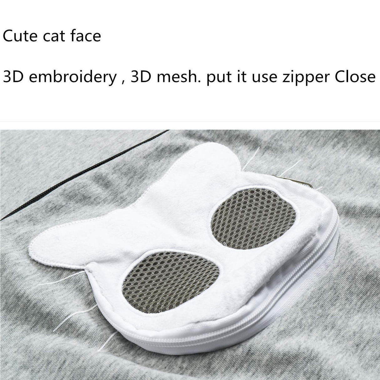BOMBAXCEIBA Cat Dog Carrier Sweater Puppy Kitten Pouch Hoodies Kitty Carrying Kangaroo Sweatshirt (Gray,M)