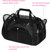 MuchL Pet Carrier Soft-Sided Carriers for Cat Carriers Dog Carrier for Small Medium Cats Dogs Puppies Pet Carrier Airline Approved Cat Dog Pet Travel Carrier (Medium,Black)