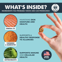 Load image into Gallery viewer, Mighty Paw Waggables Allergy Immune + Itch (Made in The USA) -Dog Chews Anti-Itch for Dogs. Allergy Support Vitamins for Skin and Coat Allergies. Omega 3 &amp; Quercetin for Pets 120 Ct
