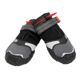 Kurgo Blaze Dog Boots - Protects Paws in All Seasons - Breathable Fabric - Water Resistant Dog Shoes - Dual Ankle Closure - Reflective Dog Boots - Includes 2 Shoes - Chili Red/Black - XXS
