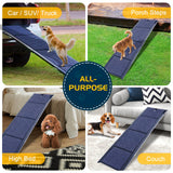 Docred Dog Ramp for Car, 67" L x 19.7" W Dog Ramps for Large Dogs, Extra Wide Pet Ramp with Non-Slip Surface for Medium & Large Dogs to Get in Car, SUV & Truck, Supports Up to 250 Lbs
